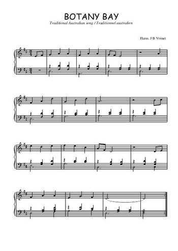 Téléchargez l'arrangement pour piano de la partition de Botany bay en PDF